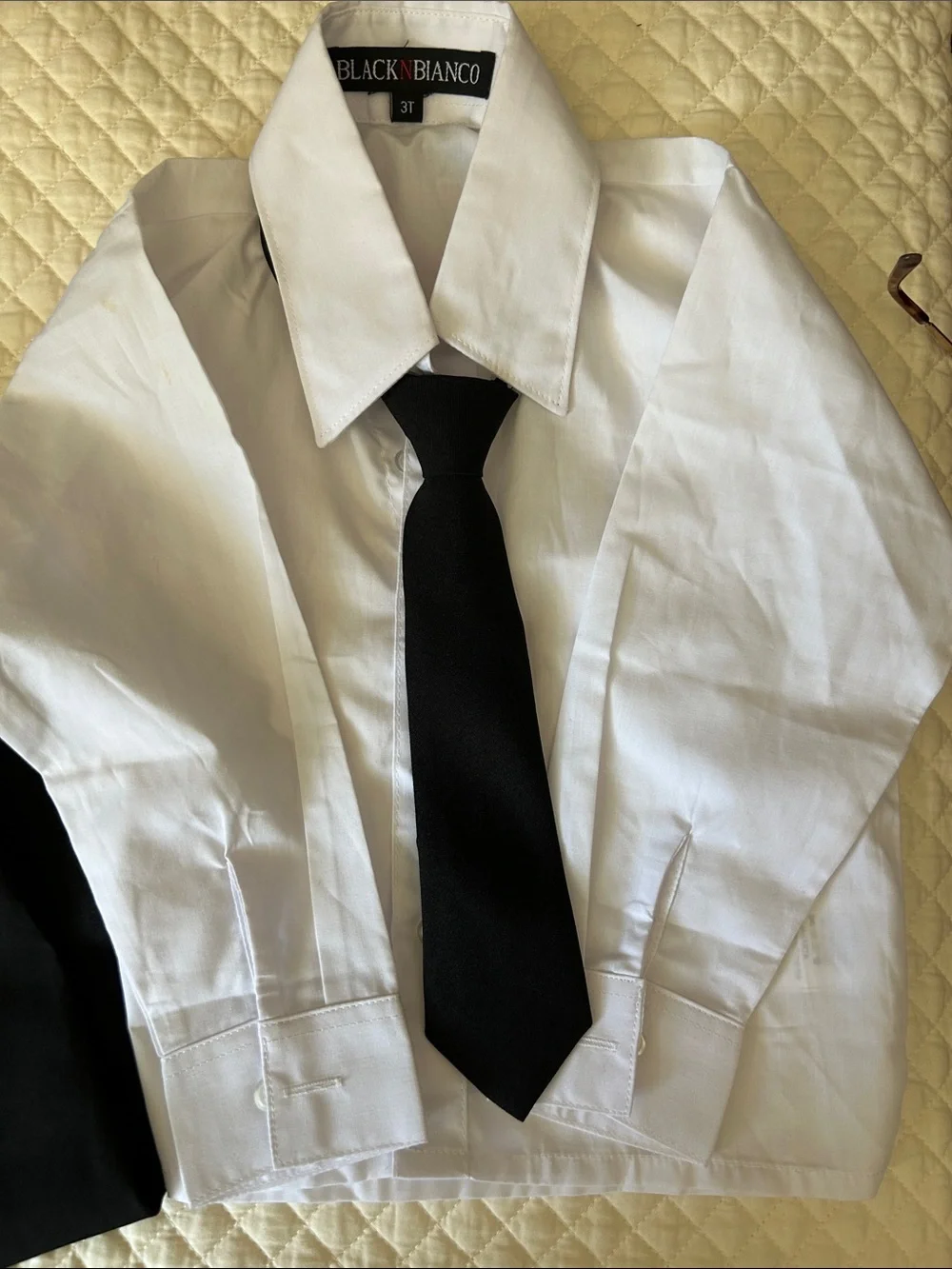 Black Boys' Two-Piece Suit Set by